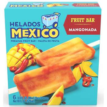 Helados Mexico Frozen Mangonada Fruit Bar -18oz/6ct