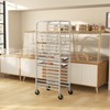 Costway 20-tier Bun Pan Speed Rack with Lockable Rubber Wheels 3" Spacing for Kitchen - 4 of 4