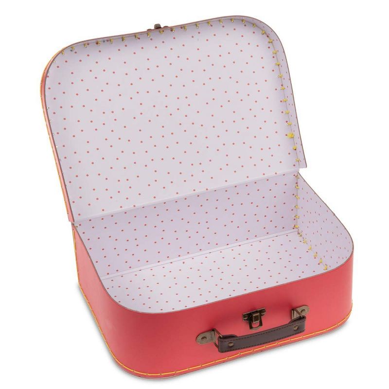 Jewelkeeper Paperboard Vintage Suitcase - Set of 3 - Multicolored, 3 of 4