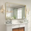 Apmir Rectangular Aluminum Alloy Framed and Tempered Glass Wall Bathroom Vanity Mirror in Matte Black/ Gold/ Silver/ Brown - 4 of 4