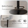 RISOKEYS Set of 2 Swivel Bar Stools - Adjustable Height (35.03-43.7 Inches), Backrest, Soft Knit Fabric for Kitchen, Bar Counter, Dining Room - 4 of 4