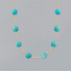 Ross-Simons 8mm Turquoise Bead Station Necklace in 14kt Yellow Gold - 3 of 4