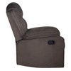 New Classic Furniture,Willow Wood & Fabric Glider Recliner in Brown - 4 of 4