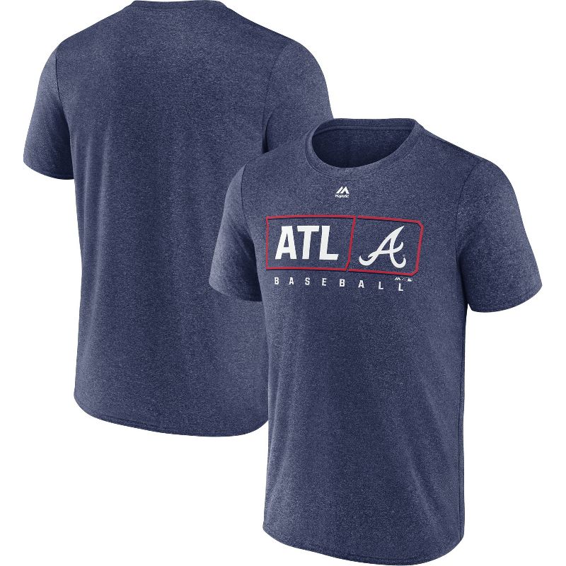 MLB Atlanta Braves Men&#39;s Short Sleeve Athleisure T-Shirt, 3 of 4
