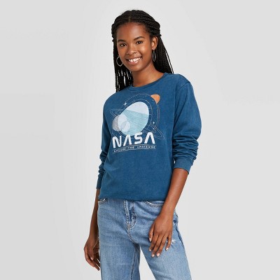 nasa graphic fleece hoodie