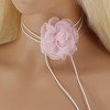Unique Bargains Rose Beaded Tie Choker Necklace 1 Pc - 2 of 4