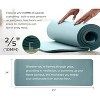 2/5-Inch Thick (10mm) Yoga Mat, Cushioned Support Fitness Mat with Easy-Cinch Strap for Gym & Home Workouts - 2 of 4