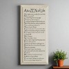 Slickblue Rustic Wall Sign – A to ZEN of Life Quote – Mindfulness & Motivation Wood Decor – 9x18 Inches, Color Options - 2 of 3