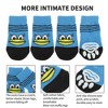 Unique Bargains Dog Cats Non-Slip Socks Bird Pattern Paw Protection and Traction Blue 4 Pcs - 2 of 4