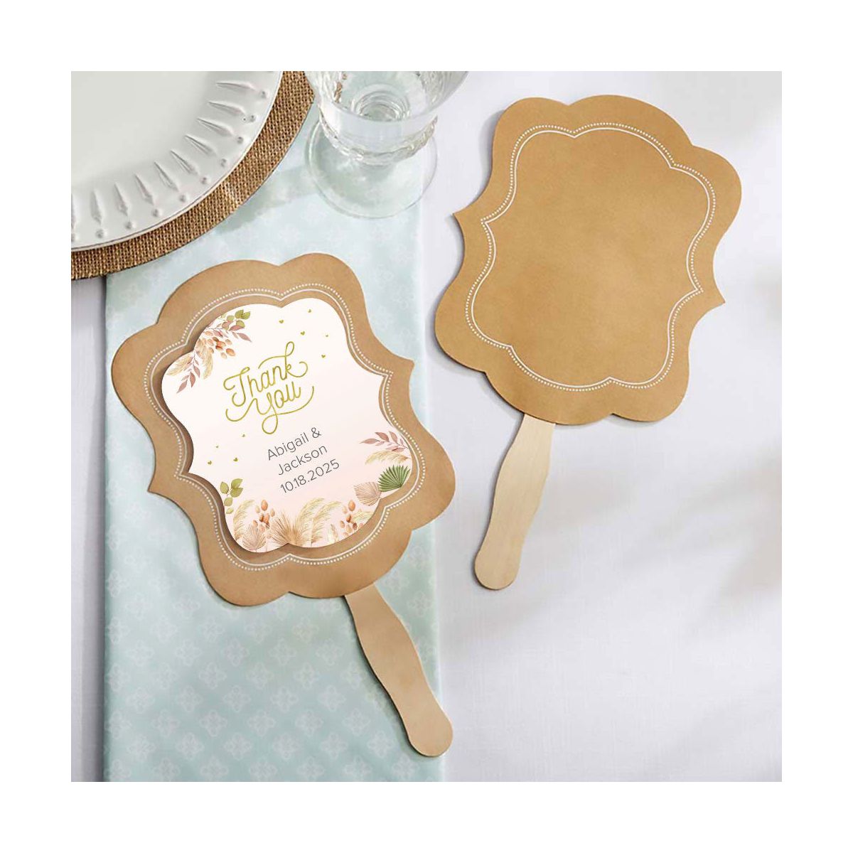 Kate Aspen Kraft Hand Fan (Set of 20) | 28258NA - thumbnail 4