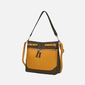 MKF Collection Evie two-tone Vegan Leather Women’s Shoulder bag by Mia K - 1 of 4