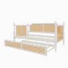 KTMBDW Twin Size Rattan Daybed, Sofa Bed for Bedroom Guest Room, No Box Spring Needed, White & Natural - 4 of 4