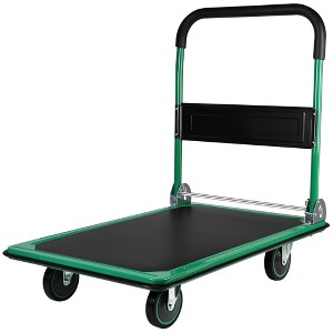 Foldable Platform Push Hand Truck Cart - 1 of 4