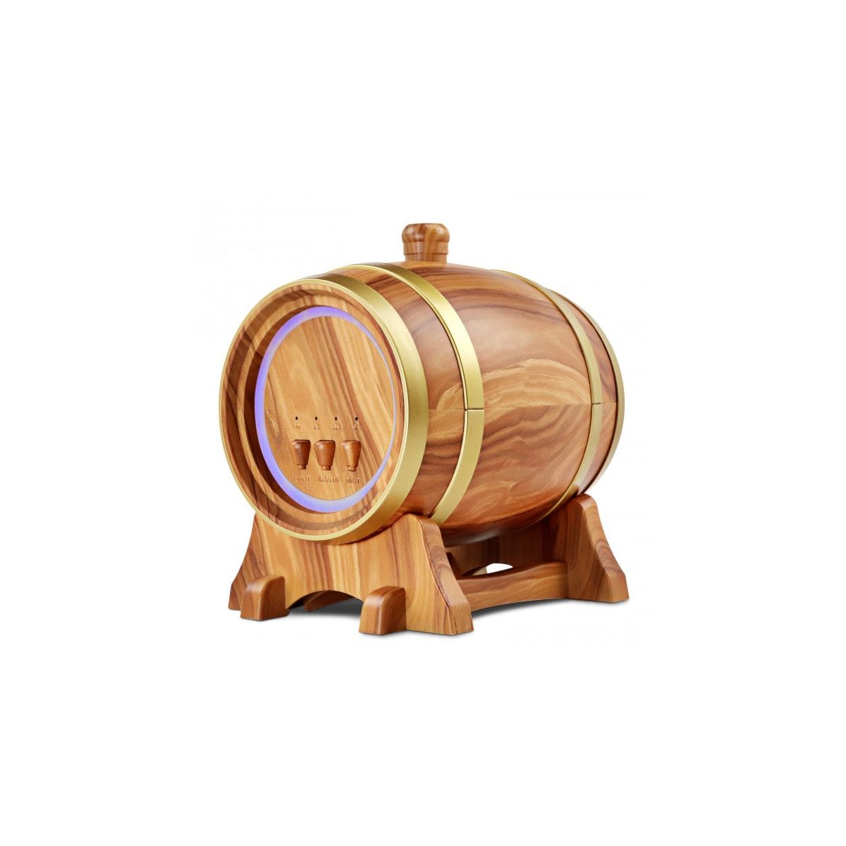 Plantlife Barrel Diffuser - Ultrasonic Essential Oil Mist Diffuser for Aromatherapy - 350ml Reservoir