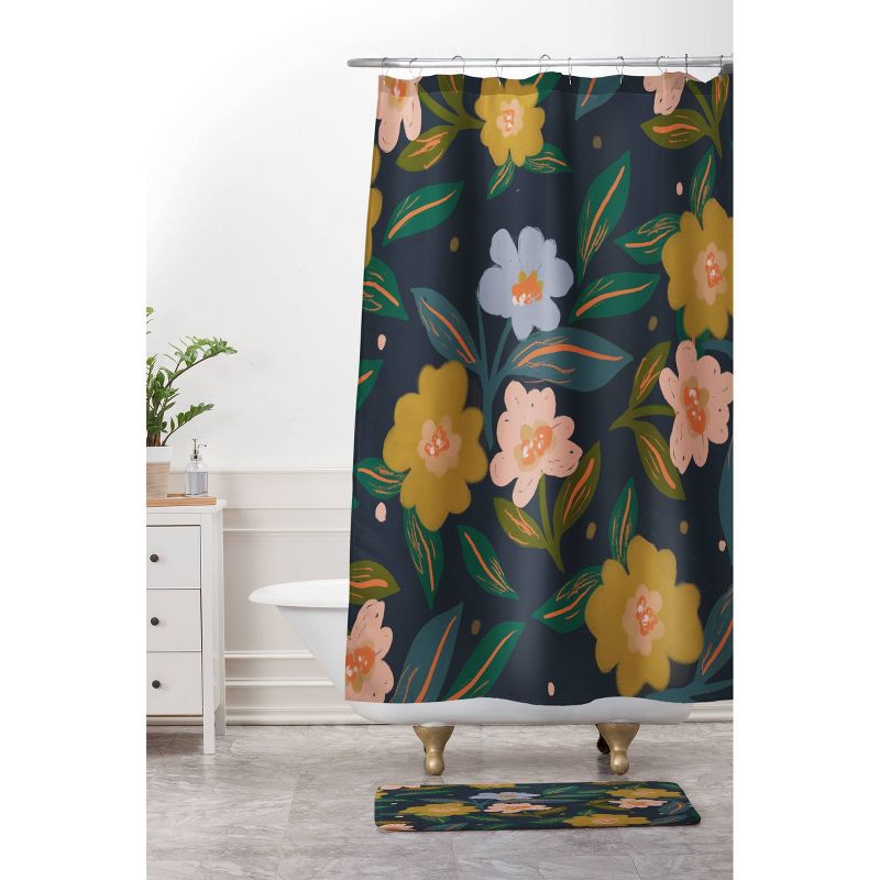 Oris Eddu Floral Pattern Shower Curtain - Deny Designs, 4 of 5