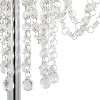 Droplets 60" Contemporary Metal Floor Lamp in Polished Chrome and Clear K9 Crystal Accents from Grandview Gallery by LumiSource - 4 of 4