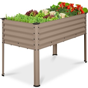Best Choice Products 48x24x30in Elevated Galvanized Metal Garden Bed w/ Corner Protectors - 1 of 4