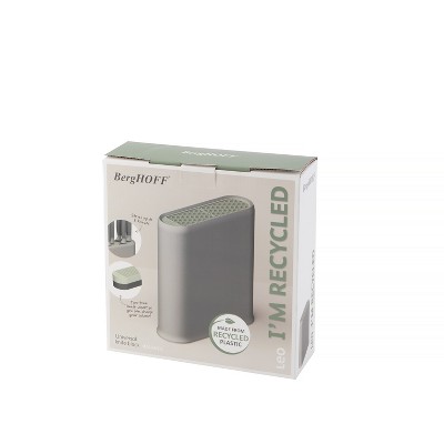 Gray Recycled Polypropylene Universal Knife Block, 9.5"