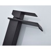 Modern Single Handle Vanity Sink Faucet with Relaxing Waterfall Spout Design - 2 of 4