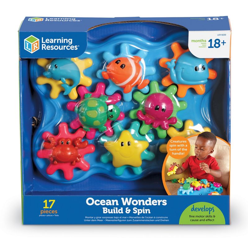 Learning Resources Jr Gears Under Sea Building Set, 17 Pieces, Ages 18+ months, 5 of 9