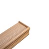 ChicFurnit Wall Shelf Set Floating Wood Shelves Invisible Brackets Hanging Shelf for Books Storage for Indoor Living Room, Maple, 17.91"*3.94"*1.57" - 3 of 4
