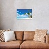 iCanvas Tropical Beach with Palm Trees by Jan Becke Canvas Print Wall Art - 3 of 3