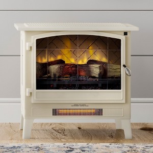 Country Living Infrared Freestanding Electric Fireplace Stove | Electric Indoor Room Heater with Remote, Multiple Flame Colors with Faux Wooden Logs - 1 of 4