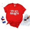 Simply Sage Market Oh My Stars Bold Short Sleeve Tee - 2XL - Red - 3 of 4