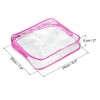 Unique Bargains PVC Clear Toiletry Bag Cosmetic Pouch with Zipper for Business Travel Home 3 Pcs - 2 of 4