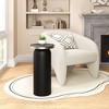 Luxor Drink Table Multicolor 24.4"H – Marble Round Tabletop With Powder-Coated Steel Frame By Zuo Modern - 2 of 4