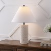 JONATHAN Y Kelsey Modern Minimalist Travertine Column LED Table Lamp - 2 of 4