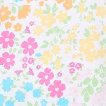 white multi floral