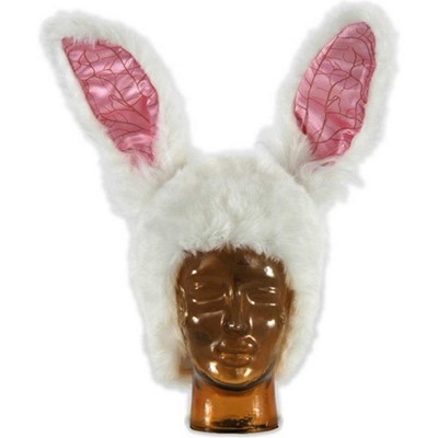 Elope Disney Alice in Wonderland White Rabbit Faux Fur Adult Costume Hat One Size Fits Most