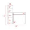 NicBex 4-Tier Writing Desk Computer Table,Home Office Desk for Study,Company&Living Room,Corner Desk with 4 Cubbies,Home Workstation - 3 of 4
