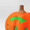 9" Lit Pumpkin Boo with Timer Full Blow Mold and No Cutout Halloween Decorative Prop - Hyde and EEK! Boutique™ - 3 of 3