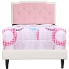 CAVINAS Twin Size Modern Casual Platform Bed Frame with High Upholstered Headboard,No Box Spring Needed - 3 of 4
