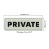 Unique Bargains Acrylic Self-Adhesive Decor Wall Business Private Sign 2 Pcs - 2 of 4