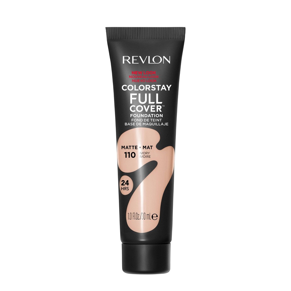 Photos - Other Cosmetics Revlon ColorStay Full Cover Matte Foundation - 110 Ivory - 1 fl oz 