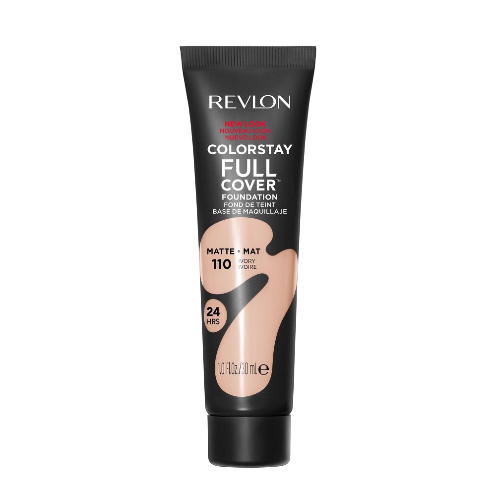 Photos - Foundation & Concealer Revlon ColorStay Full Cover Matte Foundation - 110 Ivory - 1 fl oz 