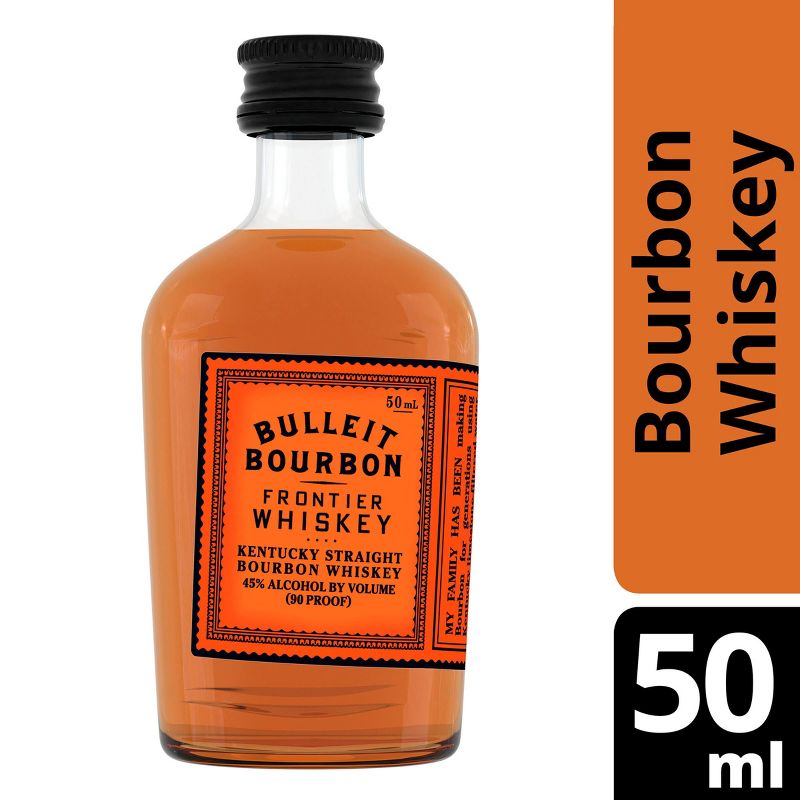Bulleit Bourbon Whiskey - 50ml Bottle, 1 of 6