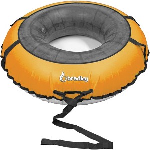 Bradley Colossal 60" Snow Tube with Slick, Heavy-Duty Bottom for Fast Sledding – Large Rubber Tube with Cover made in USA - 1 of 4
