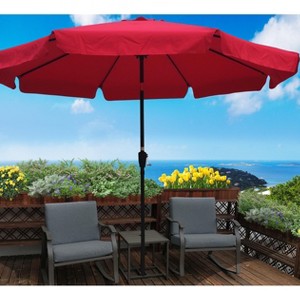 XIYUYEU Outdoor Patio Umbrella 10 ft Portable Umbrella Round Sunbrella Umbrella with Crank for Patio without Base - 1 of 4