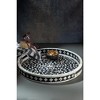 Jodhpur Mother of Pearl Decorative Tray, Black - 2 of 4