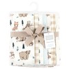 Hudson Baby Infant Boy Cotton Flannel Burp Cloths, Boy Woodland Pals 7-Pack, One Size - 2 of 4