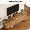 AMERLIFE 70" TV Stand with Solid Wood Legs - 3 of 4