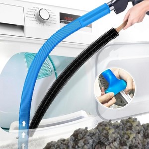 2 Pieces Dryer Vent Cleaner Kit Compatible with All Vacuum Cleaner, Dryer Lint Brush and Vacuum Hose - 1 of 4