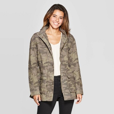 women's camouflage anorak jackets