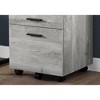 Grungis File Cabinet with Wheels,17.75" Wide Vertical Office Cabinet with 3 Drawers,Printer Stand for Home,Office,Brown/White/Gray/Black - 4 of 4