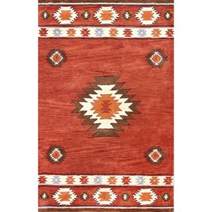Nuloom Hand Tufted Shyla Area Rug, 8' 6" x 11' 6", Wine - 1 of 4
