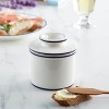 Butter Bell® Crock - Le Bistro French Café Ceramic Butter Keeper, Black & White Butter Dish for Spreadable Butter Without Refrigeration - 3 of 4